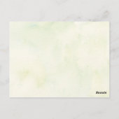 Woodland groen koppels douche uitnodiging (Achterkant)