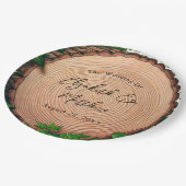 Woodland Harmony: Woodslice & Greenery Wedding Papieren Bordje (Gekanteld)