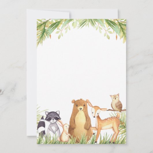 Woodland - Hartelijk dank Bedankkaart (Achterkant)