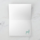 Woodland Hartelijk dank - Munt, Navy en grijs Kaart (Binnen)