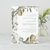 Woodland Harvest | Uitnodiging voor winterweddensc (Staand voorkant)