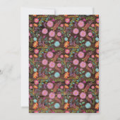 Woodland Hedegel Baby Shower Invitations Rustic Kaart (Achterkant)