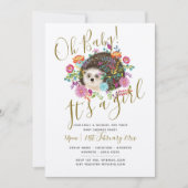 Woodland Hedégel Baby shower Invites - Het is een  Kaart (Voorkant)