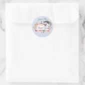 Woodland Hedegel Boys Christening Baptism Ronde Sticker (Tas)