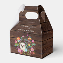 Woodland Hedegel Favors Box Gable Rustic