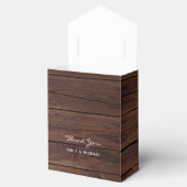 Woodland Hedegel Favors Box Rustic Wood Bedankdoosjes (Geopend)