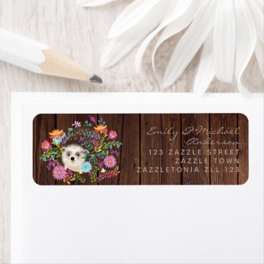 Woodland Hedegel Return Address Labels (Insitu)
