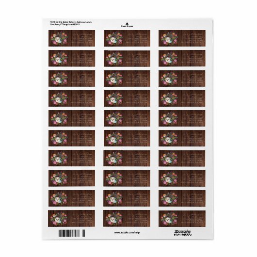 Woodland Hedegel Return Address Labels (Full Sheet)