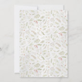 Woodland Hedegel | Uitnodiging Baby shower bossen (Achterkant)