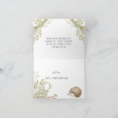 Woodland Hedgehog | Forest Baby shower Dank u Bedankkaart (Binnen)