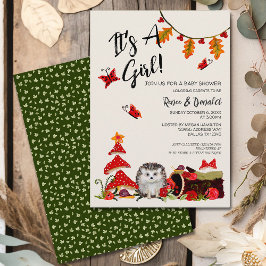 Woodland Hedgehog Slakken Koppels Baby Jongen Douc Kaart