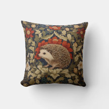 Woodland Hedgehog William Morris Inspired