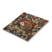 Woodland Hedgehog William Morris Inspired Tegeltje (Zijkant)
