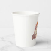 Woodland Herfst Autumn Baby shower Papieren Bekers (Rechts)