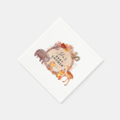Woodland Herfst Autumn Baby shower Servet (Hoek)