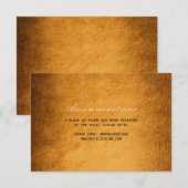 Woodland Herfst Autumn Wedding Hotel Accomodation Informatiekaartje (Voorkant / Achterkant)