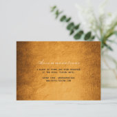 Woodland Herfst Autumn Wedding Hotel Accomodation Informatiekaartje (Staand voorkant)