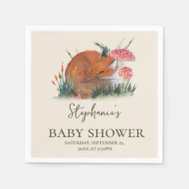 Woodland Herfst Baby shower | Cottage Core Servet