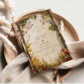 Woodland Herfst Forest Wedding Kaart