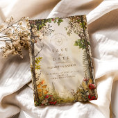 Woodland Herfst Forest Wedding Save The Date