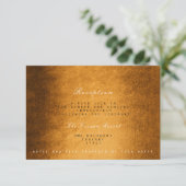 Woodland Herfst herfst Vip Wedding Reception Kaart (Staand voorkant)