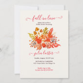 Woodland Herfst Mushroom Wildflower Wedding Kaart (Voorkant)