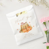 Woodland Herfst Pumpkin Mushroom Baby shower Bedankzakje (Gezegeld)