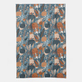 Woodland Herfst Pumpkins Theedoek (Verticaal)