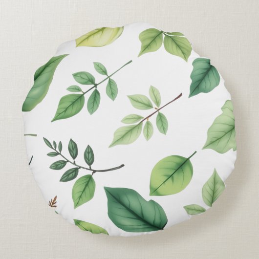 Woodland hert aangepaste naam rond kussen (Achterkant)