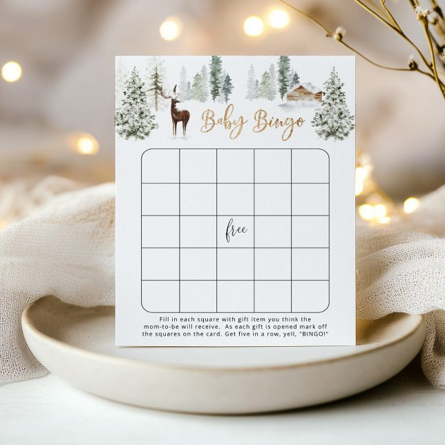 Woodland hert baby bingo (Creator heeft geüpload)