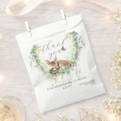 Woodland Herten Bos groen Baby Jongen Douche Bedankzakje (Geknipt)