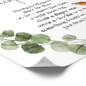 Woodland Herten Late night luiers baby shower teke Poster (Hoek)