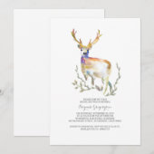 Woodland Herten Rustiek Vrijgezellenfeest Kaart (Voorkant / Achterkant)