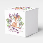 Woodland Herten verjaardagsfeestje Personaliseren  Bedankdoosjes (Voorkant Zijde)