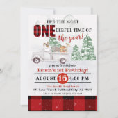 Woodland Het is de meest ONEderful tijd 1st Birthd Kaart (Voorkant)