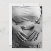 Woodland Het is een Boy rustiek groen Baby shower Kaart (Achterkant)