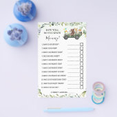 Woodland Hoe goed ken je de Kaart van het mammaker (Enkel)