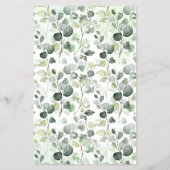 Woodland Hoe oud waren ze Baby shower-Kaart Flyer (Achterkant)