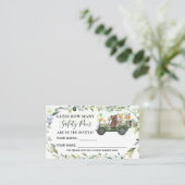 Woodland Hoeveel Baby shower Kaart veiligheidspill Plaatskaartje (Staand voorkant)