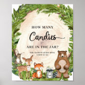 Woodland hoeveel Snoepjes er zijn in het Jar-spel Poster (Voorkant)