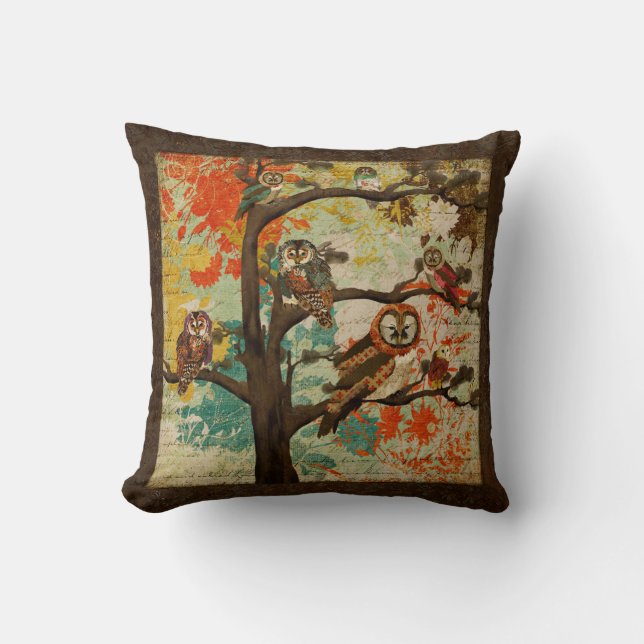 Woodland Hoot Mojo Pillow Kussen (Voorkant)
