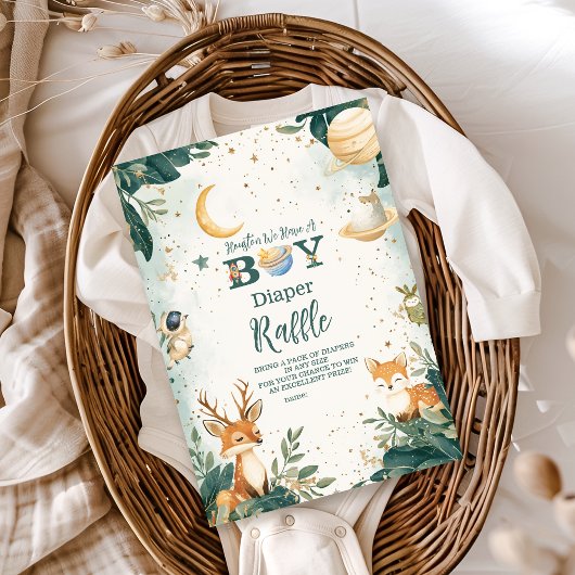 Woodland Houston: We hebben een Boy Diapper Raffle Informatiekaartje