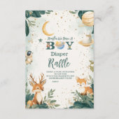 Woodland Houston: We hebben een Boy Diapper Raffle Informatiekaartje (Voorkant)