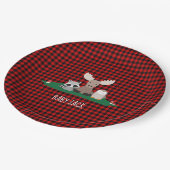 Woodland houthakker Baby shower rustiek Papieren Bordje (Gekanteld)