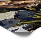 Woodland Humor: het iconische teken van Bigfoot Poster (Hoek)