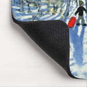 Woodland in de winter nabij Ashbourne Derbyshire Muismat (Hoek)