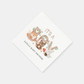 Woodland is een Baby shower Servet (Hoek)