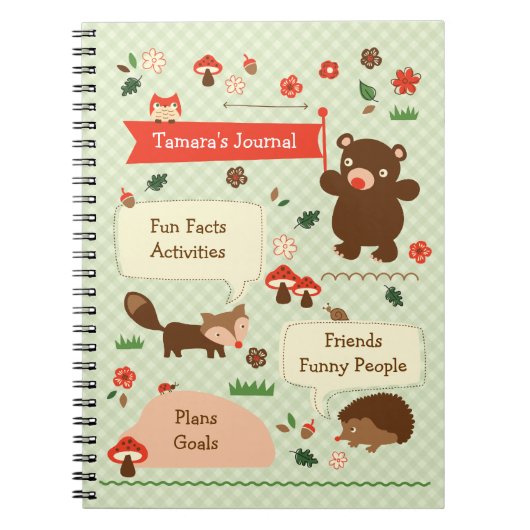 Woodland Journal Notebbok Notitieboek (Voorkant)