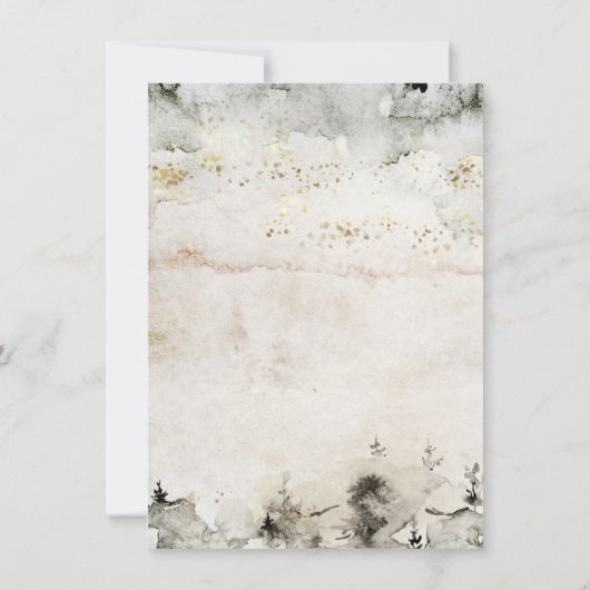 Woodland Joy kerstboomfeest Kaart (Achterkant)