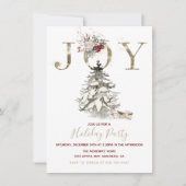 Woodland Joy kerstboomfeest Kaart (Voorkant)